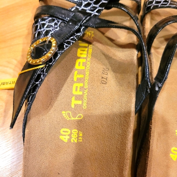 Birkenstock Tatami Tready Black Slip On Sandals Size 40 - Picture 4 of 10